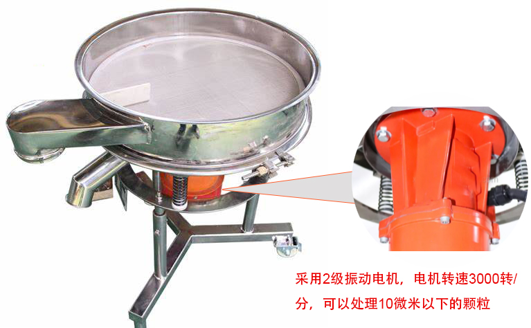 高頻篩特點：框體加高可防止漿液往外飛濺；加擋料板可加快排料，提高篩分效率